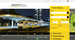 Desktop Screenshot of mittelrheinbahn.de